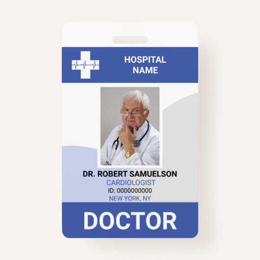 Badge MÉDECIN MÉDICALE INFIRMIÈRE Soins de santé (Devant)
