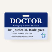 Badge Médecin professionnel Médicale Médecin chirurgien (Devant)