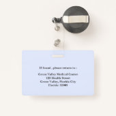 Badge Médecin professionnel Médicale Médecin chirurgien (Back with Retractable)