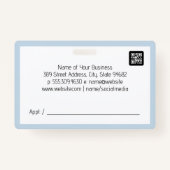 Badge Médecin souriant | Logo santé Médicale (Dos)