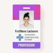 Badge Médecin sur mesure, Infirmière, Aide en santé - ID (Devant)