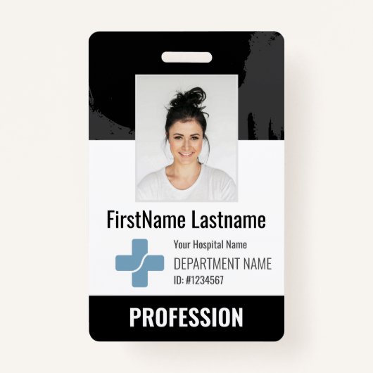 Badge Médecin sur mesure, Infirmière, Aide en santé - ID (Devant)