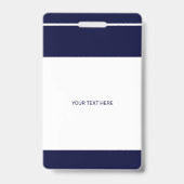 Badge Médias modernes carte d'identité avec logo personn (Arrière)