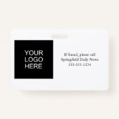 Badge Médias Presse Employé Code Photo Du Personnel Avec (Dos)