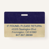 Badge Medica Photo ID Dark Blues (Dos)