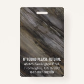 Badge Medica Photo ID Gris Brown Black Inks (Dos)