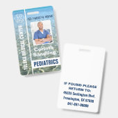 Badge Medica Photo ID Ocean Breeze (Avant & arrière)