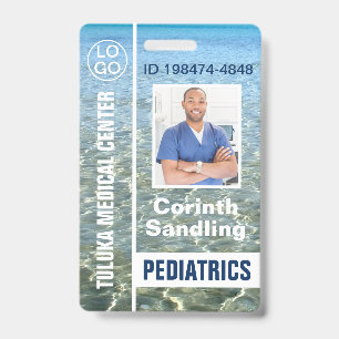 Badge Médica Photo ID Ocean Breeze