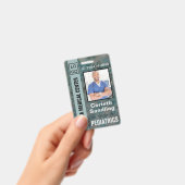 Badge Medica Photo ID Painterly en Bleus (Manuel / portable)