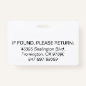 Badge Medica Photo ID Surfs Up (Dos)