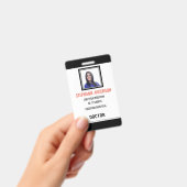 Badge Médicale de l'employé de l'hôpital (Manuel / portable)