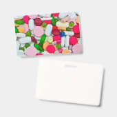 Badge Médicaments colorés pilules (Front & Back)