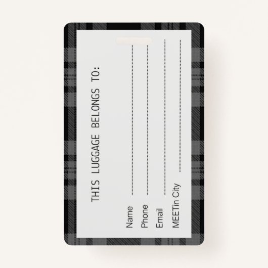 Badge MEETinCelebration Édimbourg (Dos)