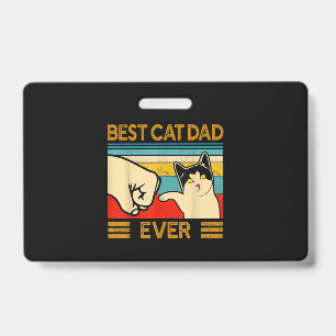 Badge Meilleur Chat Papa Jamais Drôle Chat Papa