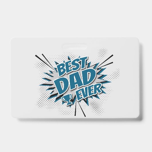 Badge Meilleur Papa du Monde (Avant)
