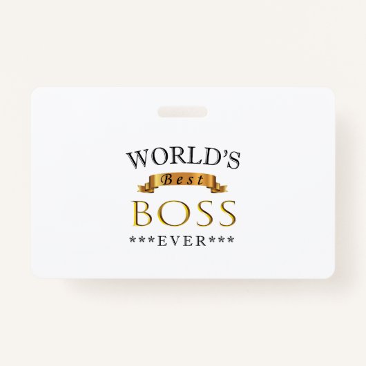 Badge Meilleur patron du monde (Devant)