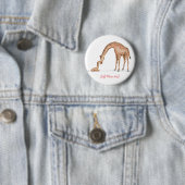 Badge "Meilleure maman jamais" de girafe et veau (En situation)