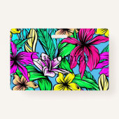 Badge Mélange de fleurs tropicales Thunder_Cove (Dos)