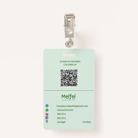 BADGE MELFEL (Dos avec clip)