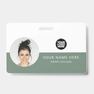 Badge Même avant et même arrière | Photo de l'employé, l