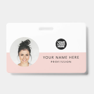Badge Même avant et même arrière | Photo de l'employé, l