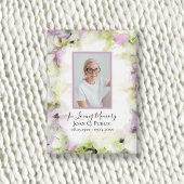 Badge Mémorial funéraire d'aquarelle d'Hydrangea presque