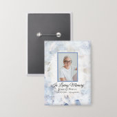 Badge Mémorial funéraire de l'oeillet bleu (Recto/Verso)