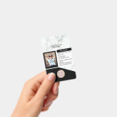 Badge Ménage scolaire Non scolarisé Marbre étudiant Noir (Handheld)