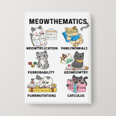 Badge Meowthematics Funny Math Cat Puns For Math Lovers (Recto)