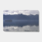 Badge Mer d'Alaska brumeuse aux nuances de bleu (Arrière)