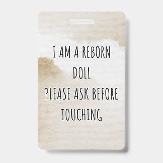 Badge Merci de ne pas toucher l'étiquette de siège auto 