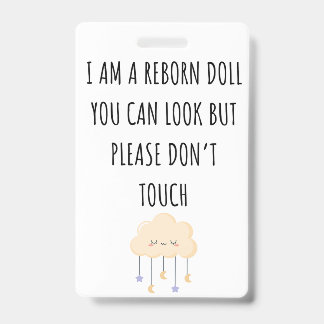 Badge Merci de ne pas toucher l'étiquette de siège auto 