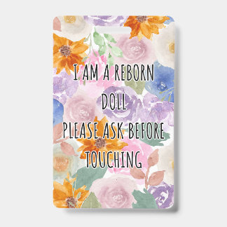 Badge Merci de ne pas toucher l'étiquette de siège auto 