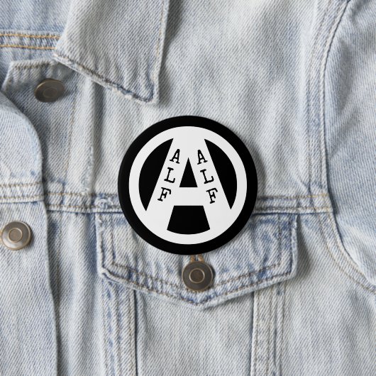 Badge met ALF-symbool Ronde Button 7,6 Cm (In situ)
