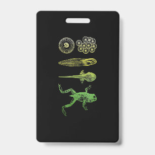 Badge Métamorphose du têtard de grenouille Cycle de vie