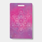 Badge Métatron, chakra, zen, géométrie sacrée, ange (Arrière)
