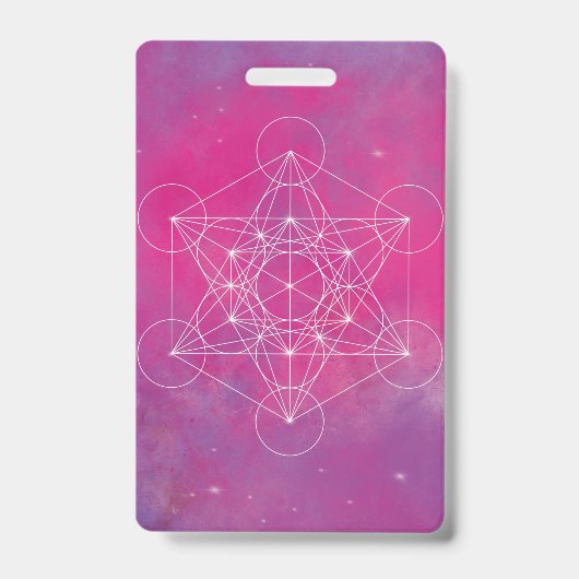 Badge Métatron, chakra, zen, géométrie sacrée, ange (Avant)
