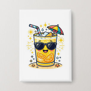 Badge Mignon Kawaii Boisson Tropicale D'été Autocollant