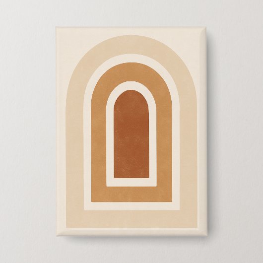 Badge Minimalist Abstract Arch Print - Earth Tones (Recto)
