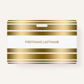 Badge Minimisation des bandes or et blanc (Dos)