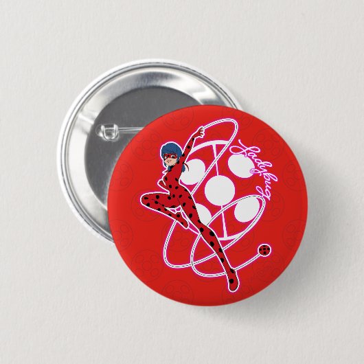 Badge Miraculous Ladybug (Devant & derrière)