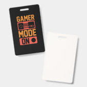 Badge Mode Joueur Activé (Avant & arrière)