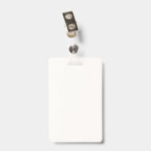 Badge Modèle de carte d'identité de l'enseignant et de l (Arrière avec clip)