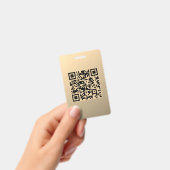 Badge Modèle de code QR instantanément modifiable | Faux (Manuel / portable)
