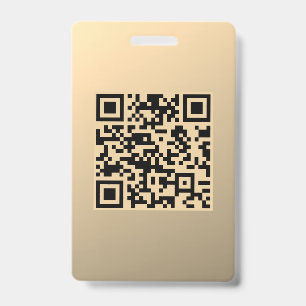 Badge Modèle de code QR instantanément modifiable Faux