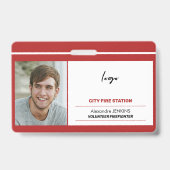 Badge MODÈLE de la centrale d'incendie de la ville (Avant)