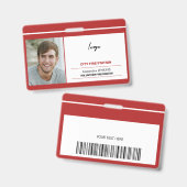 Badge MODÈLE de la centrale d'incendie de la ville (Avant & arrière)