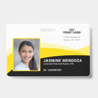 Modèle de logo d'entreprise photo d'identité nom j