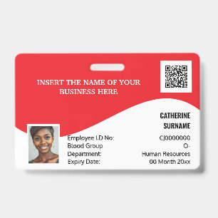 Badge Modèle de logo photo moderne rouge et blanc pour c
