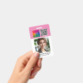 Badge Modèle de logo QR Code de l'entreprise personnalis (Manuel / portable)